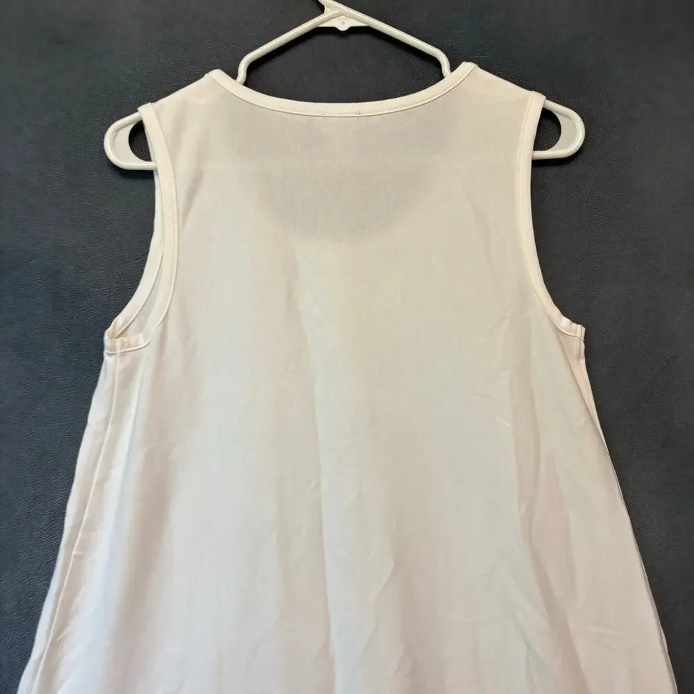 Chico’s Maxi Dress NWT Sz 1 White Black Colorblock Sleeveless Asymmetrical Fairy - Picture 9 of 10